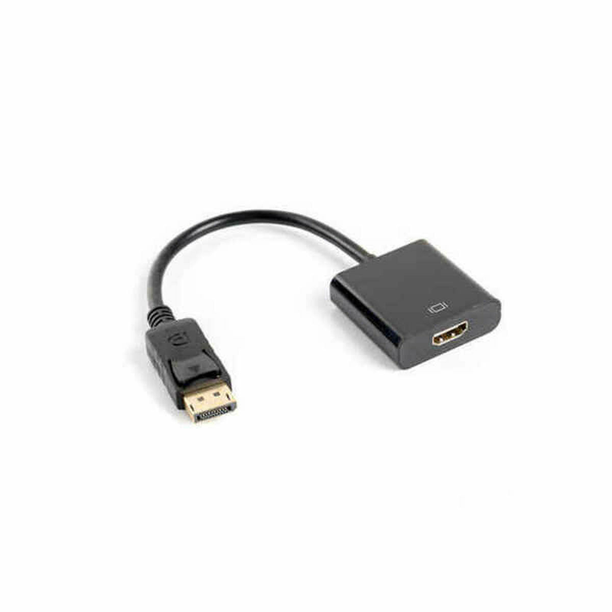 Adaptér DisplayPort na HDMI Lanberg AD-0009-BK Černý 10 cm